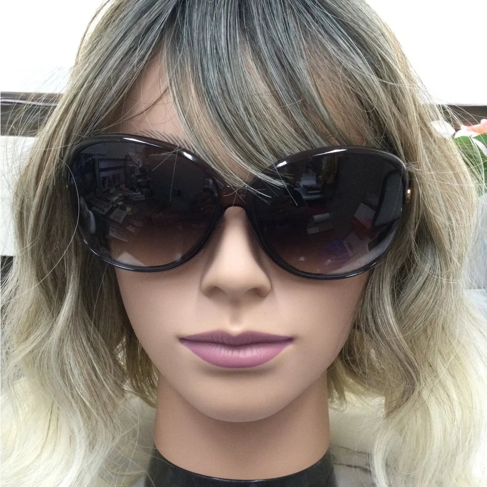 NIB Gucci Women’s Brown Gradient Oversized “Butterfly” Sunglasses